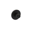 Millhouse Brass Knurled WC Turn and Release on 5mm Slimline Round Rose - Matt Black - Each