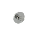 Millhouse Brass Knurled WC Turn and Release on 5mm Slimline Round Rose - Polished Chrome - Each