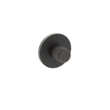 Millhouse Brass Knurled WC Turn and Release on 5mm Slimline Round Rose - Urban Dark Bronze - Each