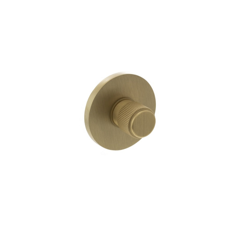 Millhouse Brass Linear WC Turn and Release on 5mm Slimline Round Rose - Satin Brass - Each