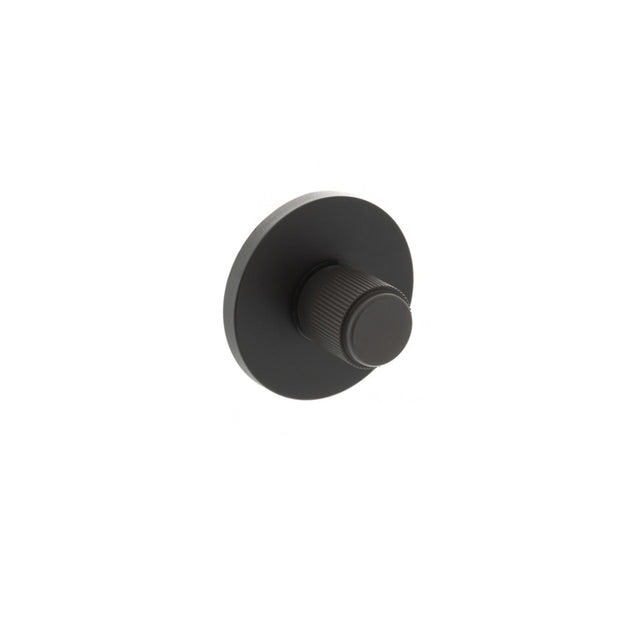 Millhouse Brass Linear WC Turn and Release on 5mm Slimline Round Rose - Urban Dark Bronze - Each