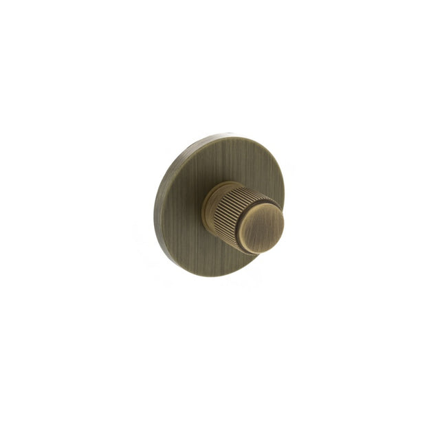 Millhouse Brass Linear WC Turn and Release on 5mm Slimline Round Rose - Yester Bronze - Each