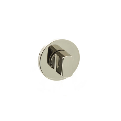 Millhouse Brass WC Turn and Release on 5mm Slimline Round Rose - Polished Nickel - Each