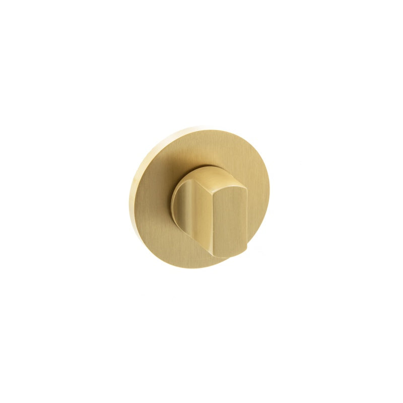 Millhouse Brass WC Turn and Release on 5mm Slimline Round Rose - Satin Brass - Each