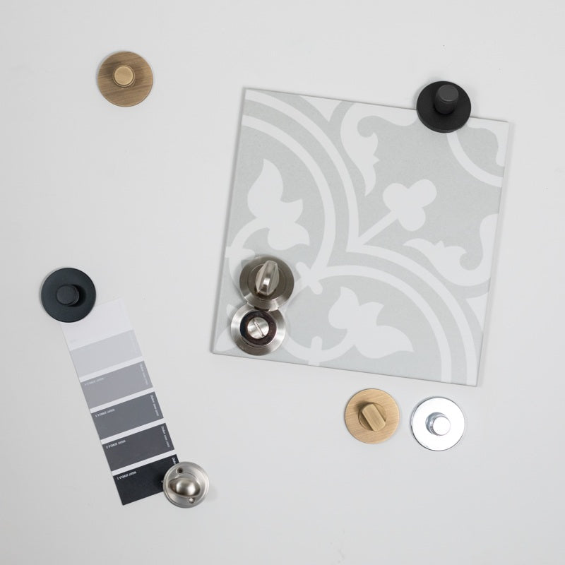 Millhouse Brass WC Turn and Release on 5mm Slimline Round Rose - Satin Nickel - Each