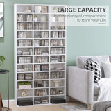 HOMCOM 33 Adjustable Compartment Storage Unit - White