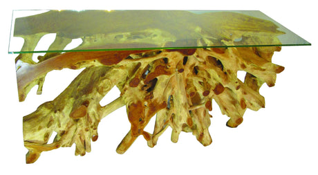 Root Console Table Large with glass 175cm x 55cm