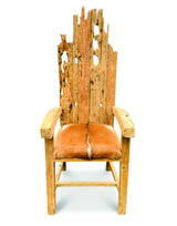 Root Goat Skinned King Chair