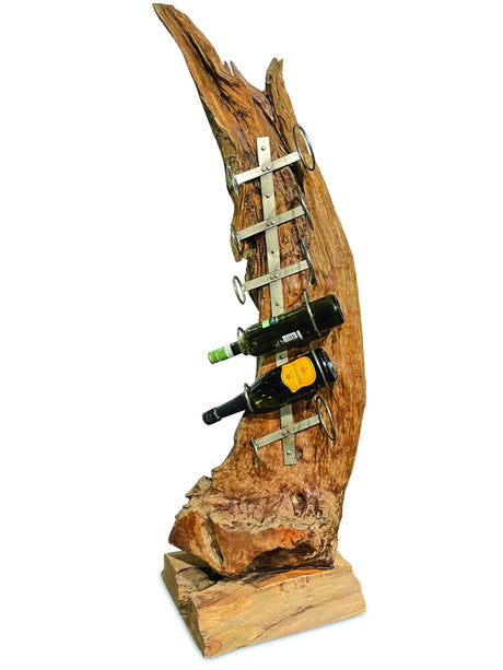 Root Sculpture wine rack 6 holes