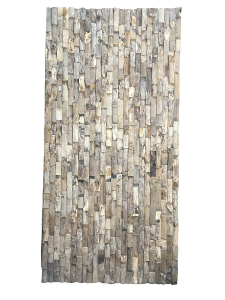 TEAK 8 X 4 WALL PANEL LARGE CUTTINGS