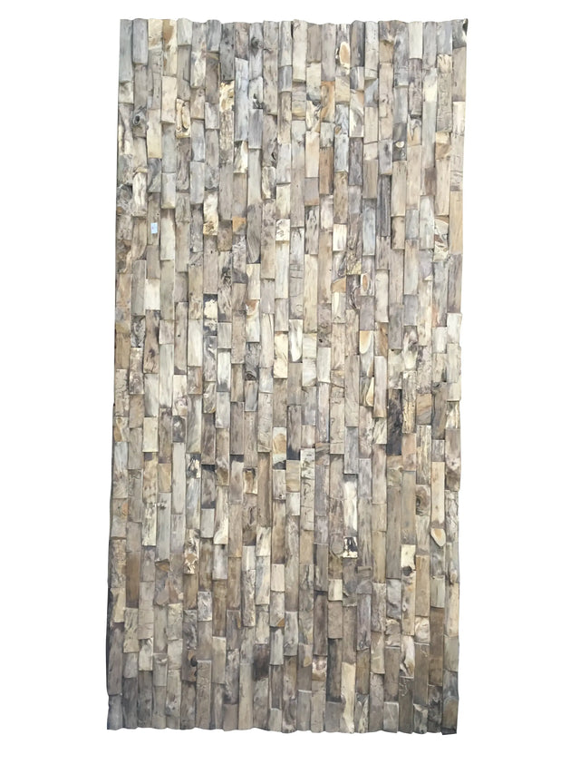 TEAK 8 X 4 WALL PANEL LARGE CUTTINGS