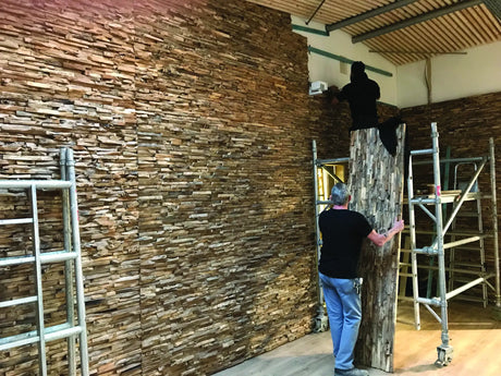 TEAK 8 X 4 WALL PANEL LARGE CUTTINGS