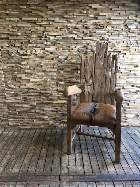 TEAK 8 X 4 WALL PANEL SMALL CUTTINGS