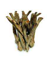 Root Driftwood Side Table With 60 cm Glass