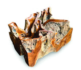 Root Rect. Lombok coffee table with 100x70 cm glass