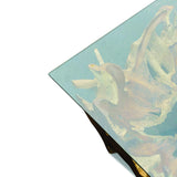 Root Square Lombok Coffee Table Small with 90x90 cm glass