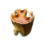 Root Round Lombok Coffee Table Extra Small with Dia. 70 cm glass