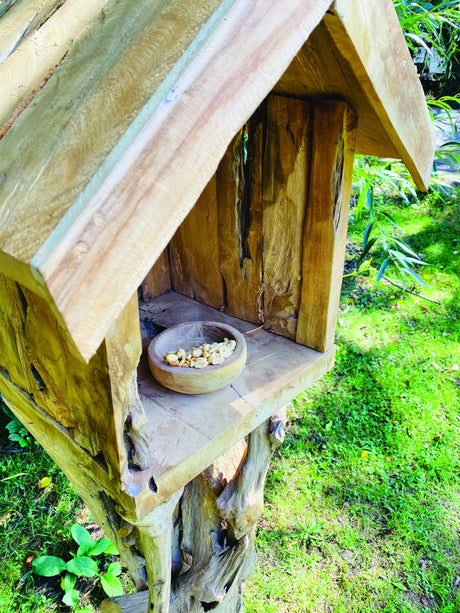 Root Tiki Bird Feeding house