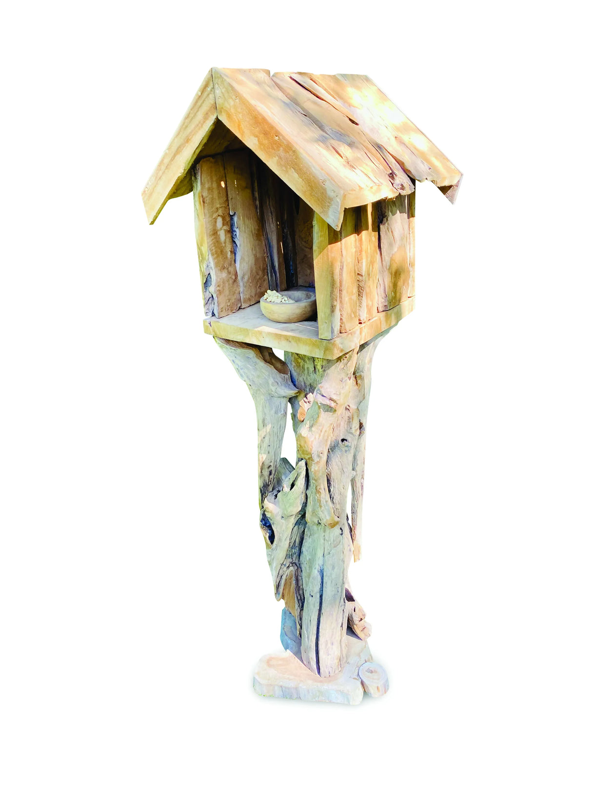 Root Tiki Bird Feeding house