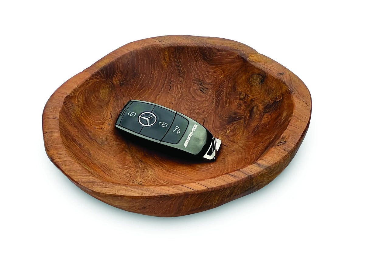 Wooden Rustic Round Table Bowl Mini