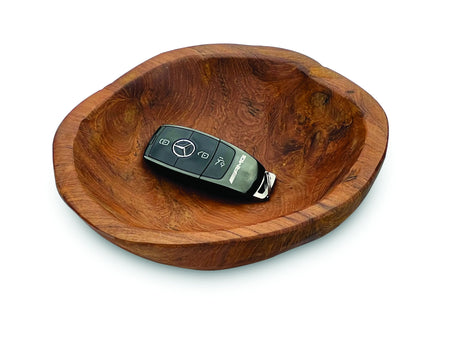 Wooden Rustic Round Table Bowl Mini