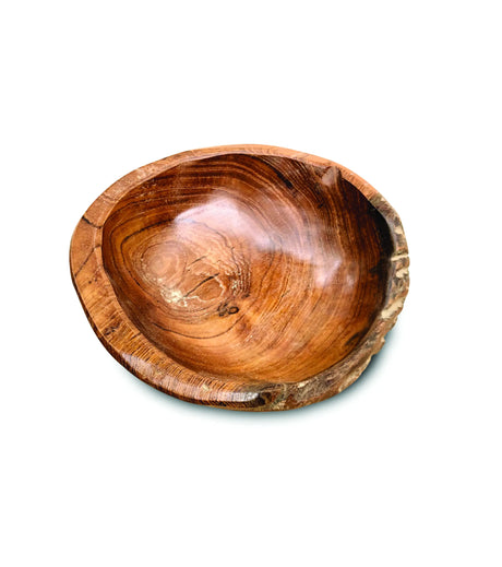 Wooden Rustic Round Table Bowl Mini