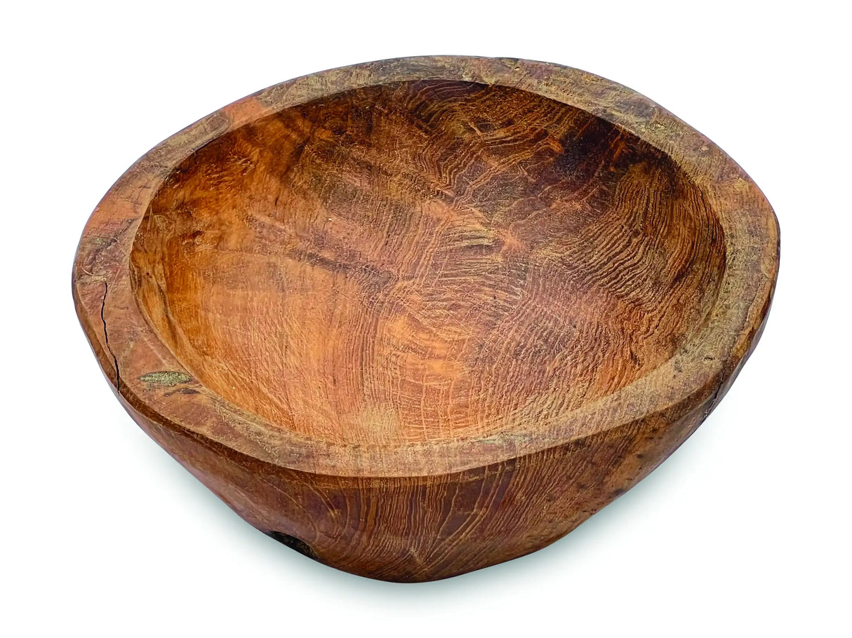 Wooden Rustic Round Table Bowl Mini