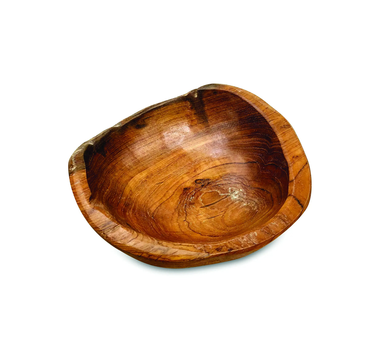 Wooden Rustic Round Table Bowl Mini