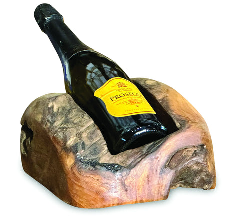 Driftwood wine holder single