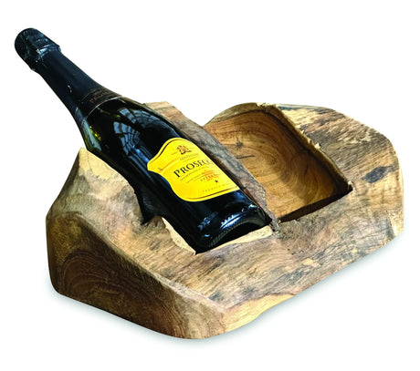 Driftwood wine holder double