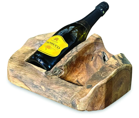 Driftwood wine holder double