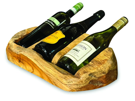 Driftwood wine holder triple