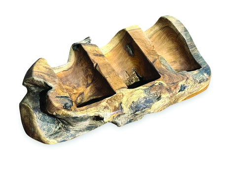 Driftwood wine holder triple