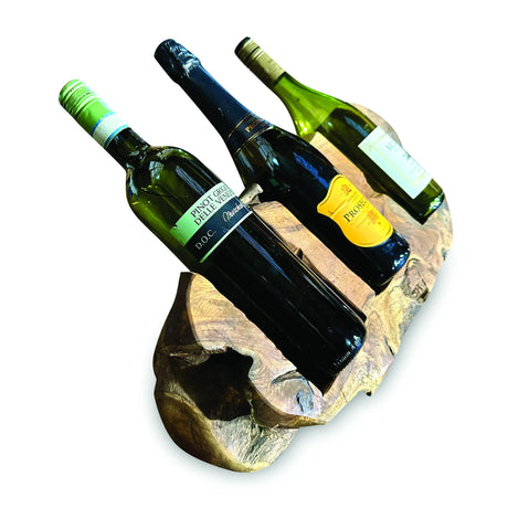 Driftwood wine holder triple