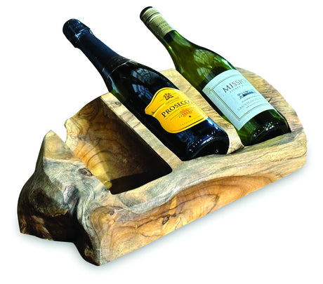 Driftwood wine holder triple