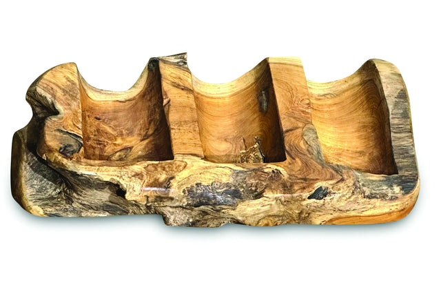 Driftwood wine holder triple