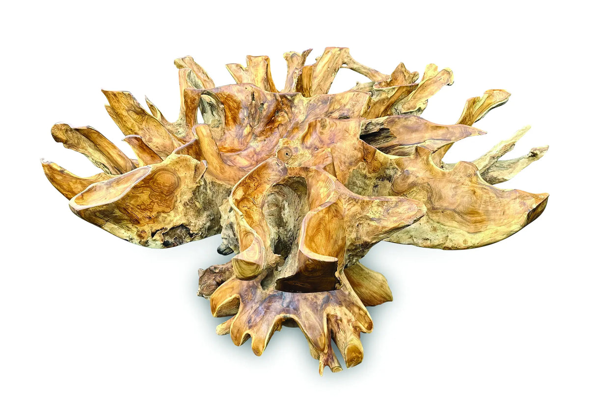 Lombok Round Dining Table With Glass 180 cm