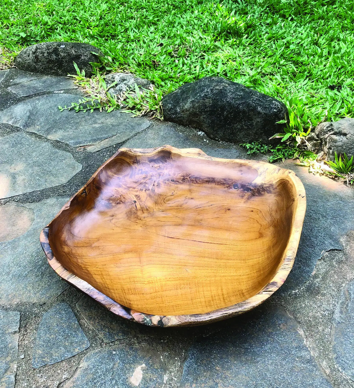 Wooden Rustic Table Bowl Extra Large 50CM