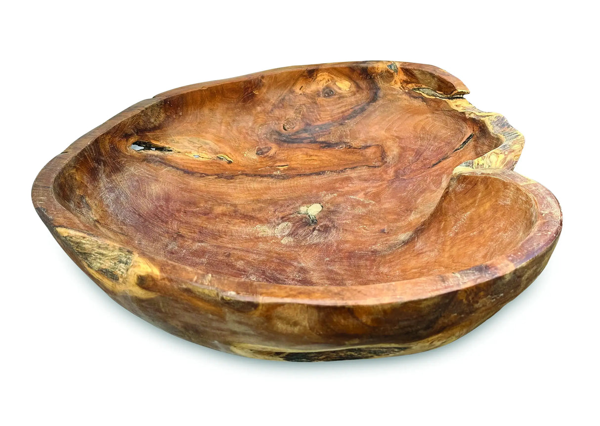 Wooden Rustic Table Bowl Extra Large 50CM
