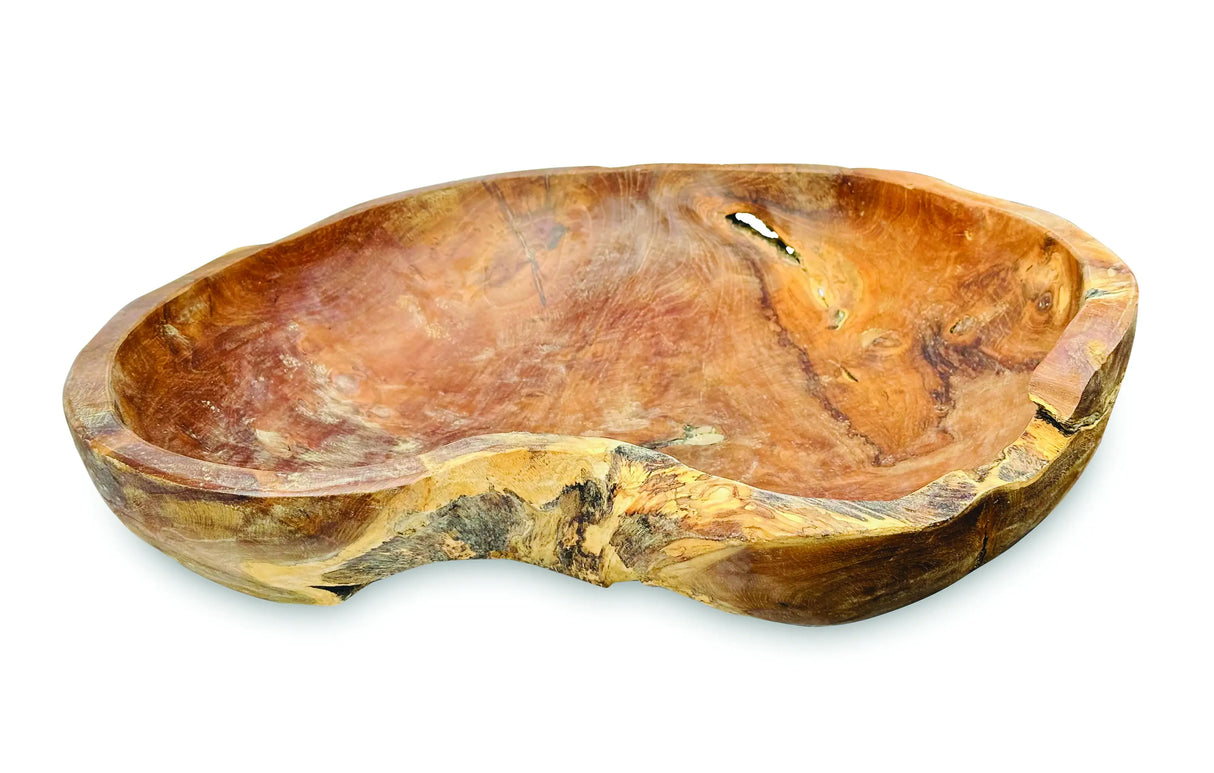 Wooden Rustic Table Bowl Extra Large 50CM