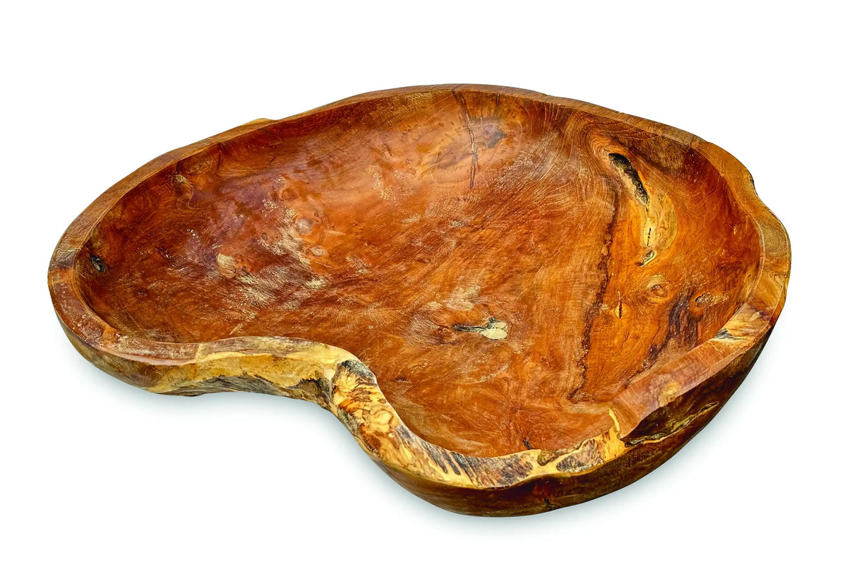 Wooden Rustic Table Bowl Extra Large 50CM