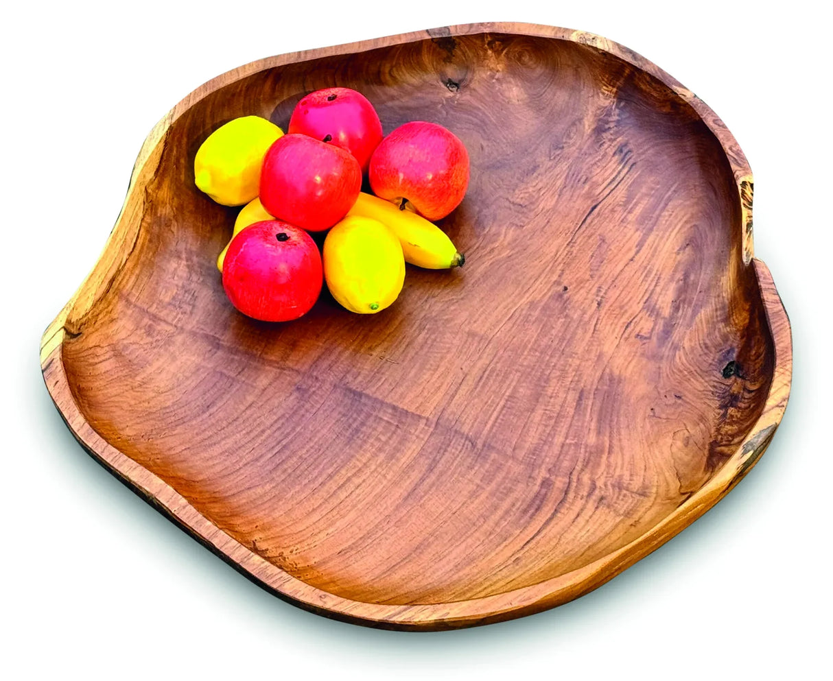 Wooden Rustic Table Bowl Giant 60cm