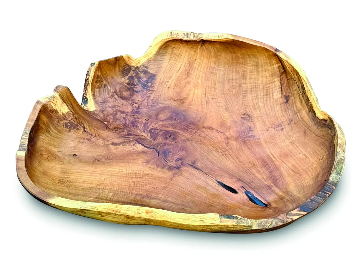 Wooden Rustic Table Bowl Giant 60cm