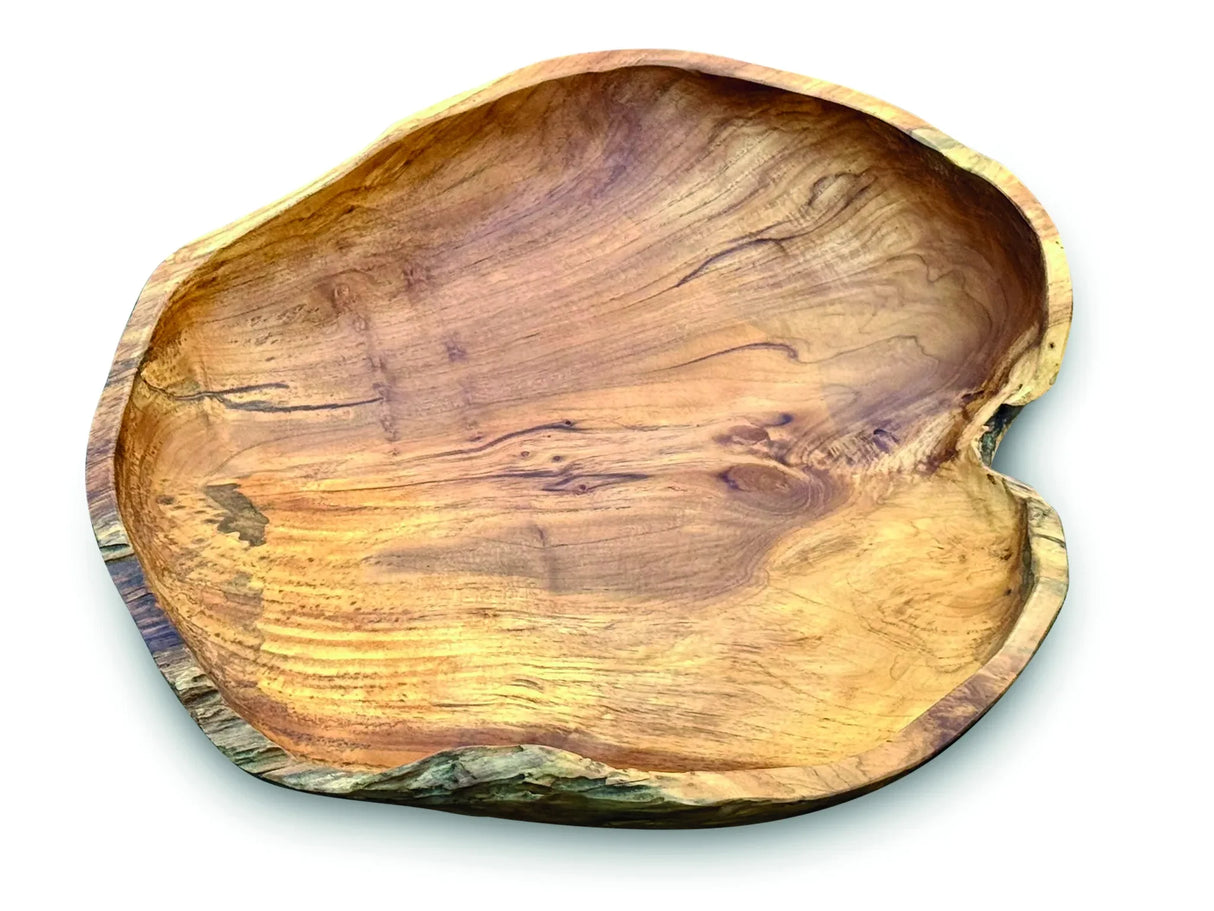 Wooden Rustic Table Bowl Giant 60cm