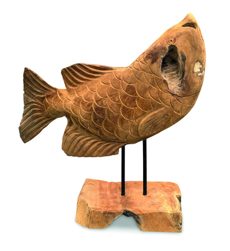 STAR GAZING KOI CARP SCULPTURE