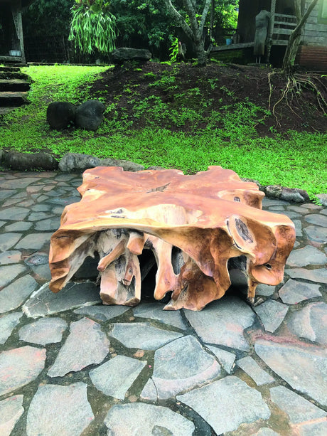 Square 1 metre Lombok Solid Coffee Table