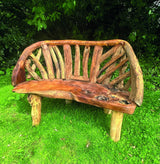 Teak Driftwood Garden Bench 130 cm