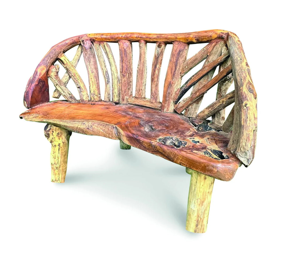 Teak Driftwood Garden Bench 130 cm
