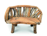 Teak Driftwood Garden Bench 130 cm