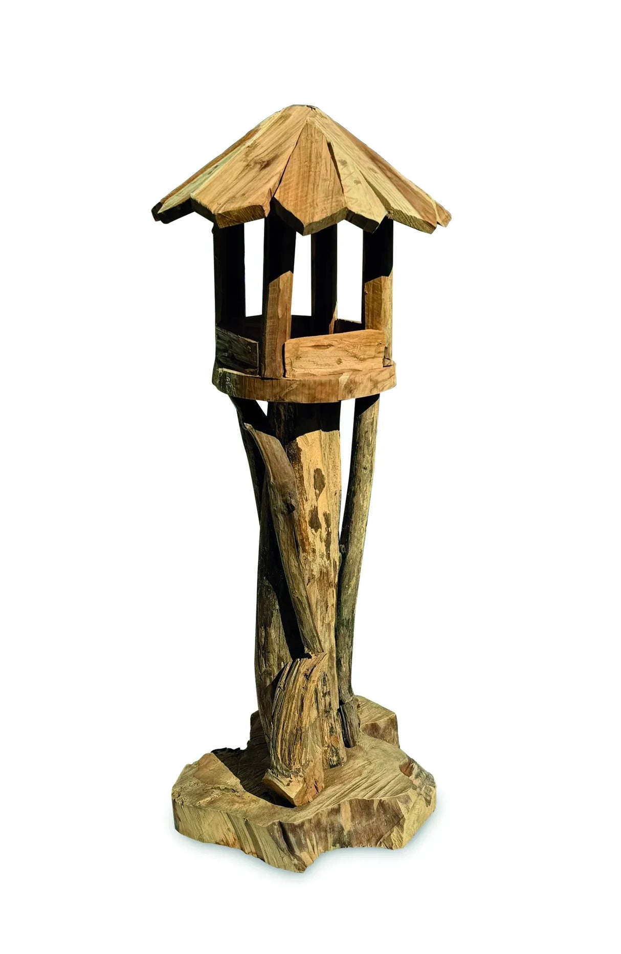 Mini Bali Driftwood Bird Food Pecking Station 100 cm